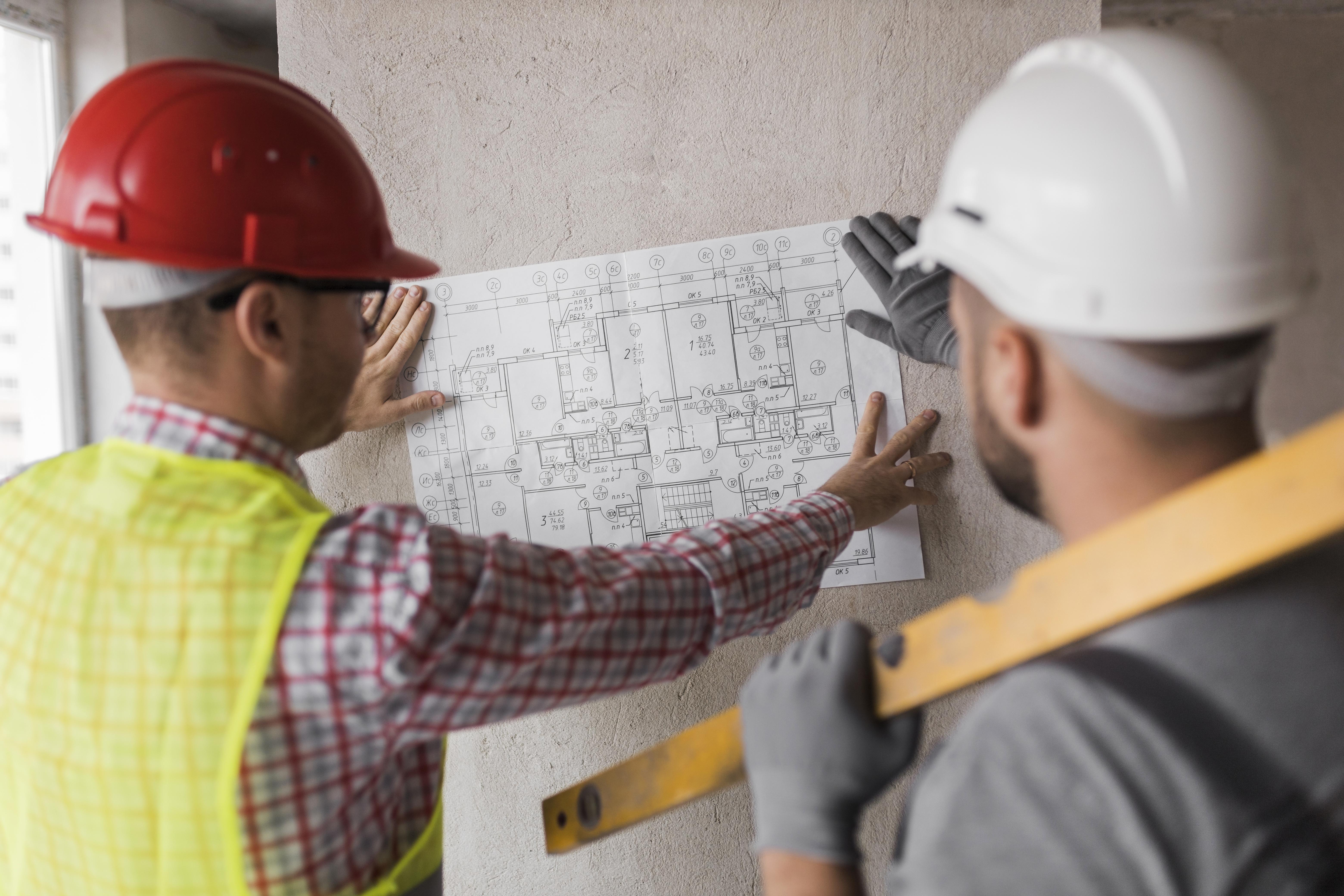 Commercial construction site